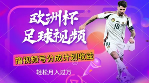 利用欧洲杯足球视频，撸分成计划收益，每天只需一个小时-达令博客