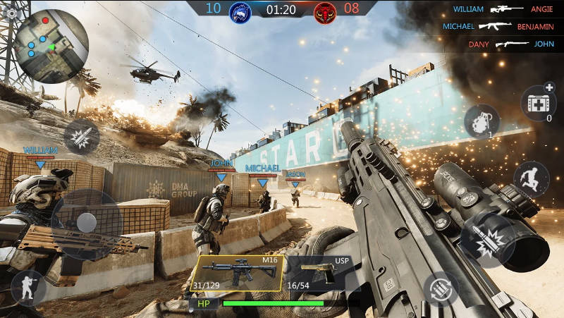 安卓现代竞技场 3D团队射击 v2.0.5离线版-达令博客