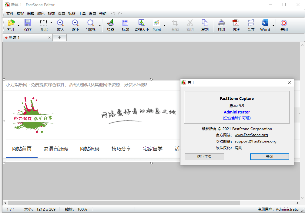 截图工具FastStone Capture v11.3绿色版-达令博客