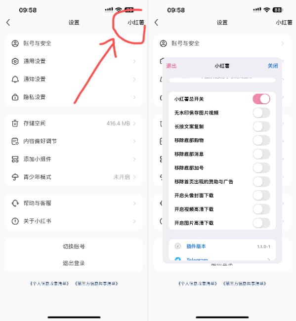 iOS 小红书 8.68 注入小红薯-达令博客